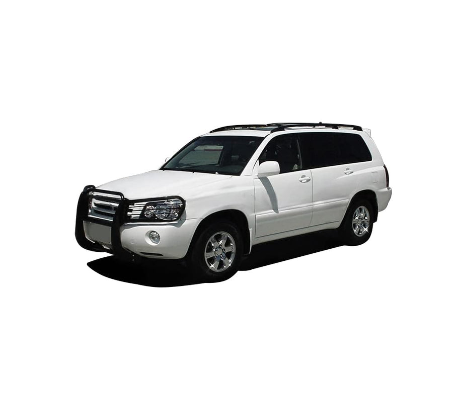 Grille Brush Black Horse Bumper Guard Modular Black Compatible with 2001-2007 Toyota Highlander-17TL26MA