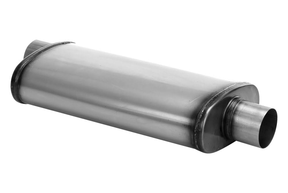 SA1259 Muffler - Cherry Bomb Reversible Salute Oval Body - H4" X W9" X L18" 24" OAL 3" O/C Muffler - Cherry Bomb Salute