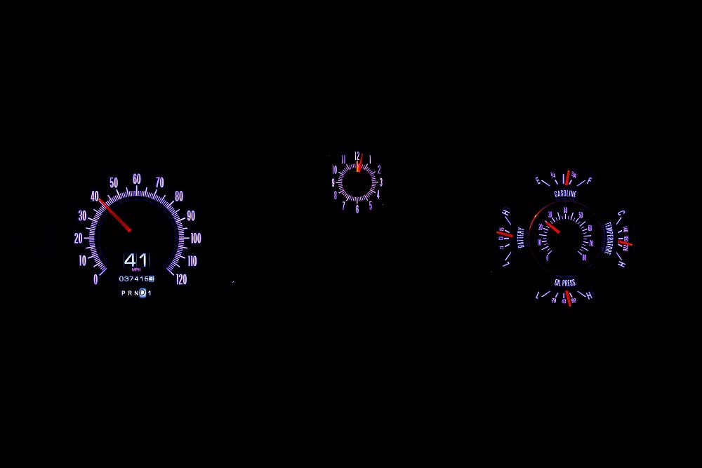 Dakota Digital Retrotech Gauge Instrument System RTX-69C-CVL-X Compatible with 1969 Chevy Chevelle/El Camino