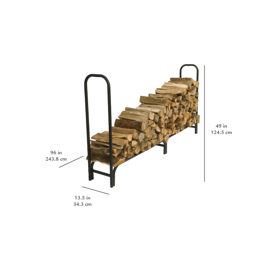 32mm Pleasant Hearth Heavy Duty Log Rack, 8 Feet