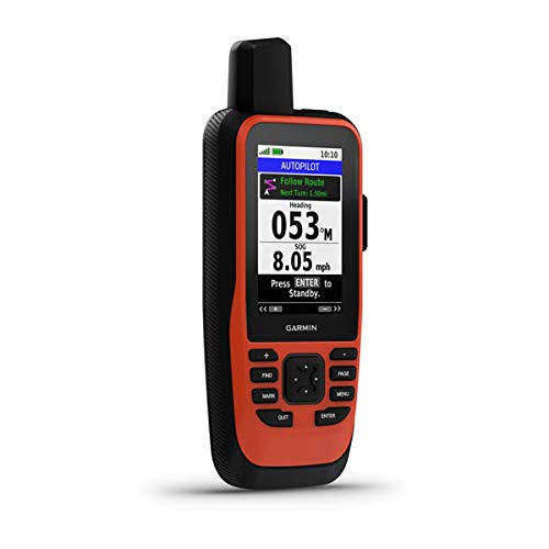 Garmin GPSMAP 86i, Handheld Floating GPS with Button Operation, Inreach Satellite Communication Capabilities, Stream Boat Data from Compatible Chartplotters