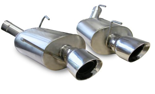 Corsa Stainless Steel 14313 Touring Axle-Back Exhaust System Kit with 4" Pro-Series Tips for Ford Mustang GT/Ford Shelby GT500