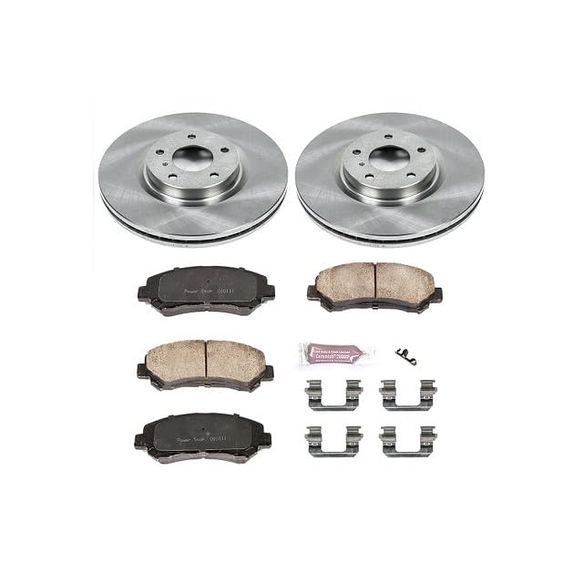 POWERSTOP Autospecialty KOE3076 Front Replacement Brake Kit-OE Brake Rotors & Ceramic Brake Pads For Nissan Maxima 2009-2014, Nissan Maxima 2016-2022 [Model Specific]