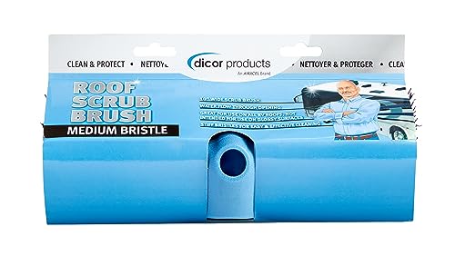Medium Bristle Brush Dicor CP-MB10R for Exterior RV Roof Cleaning and Maintenance