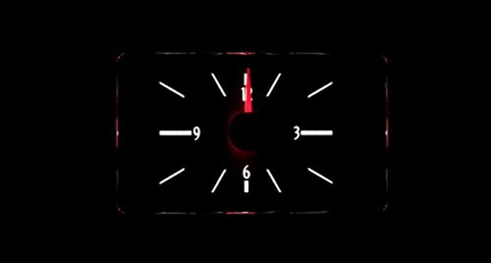 Dakota Digital Analog Clock Gauge 40 Chevy Car for VHX gauges only Black Alloy White Backlighting VLC-40C-K-W