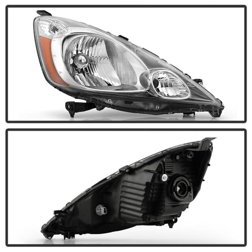 Honda Fit 09-11 Spyder (OE) Halogen Headlight - Chrome Housing Right OE