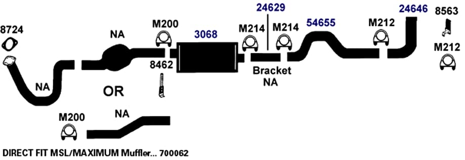 700062 AP Exhaust Products Muffler Exhaust