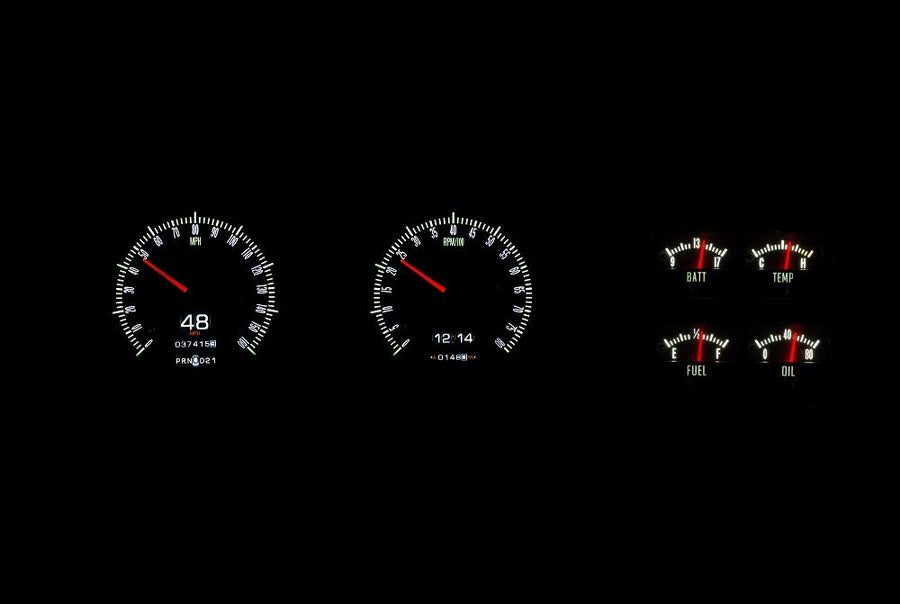 Dakota Digital Retrotech Gauge Instrument System RTX-68C-CAC-X Compatible with 1968 Camaro with Console Gauges