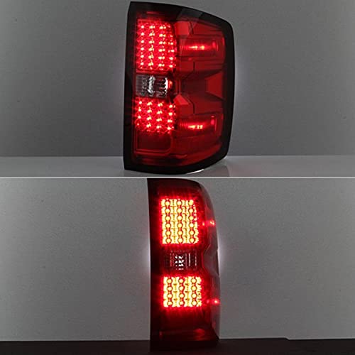 Chevy 1500 14-16 / Silverado 2500HD/3500HD xTune LED Tail Lights - Red Clear ALT-JH-CS14-LED-RC