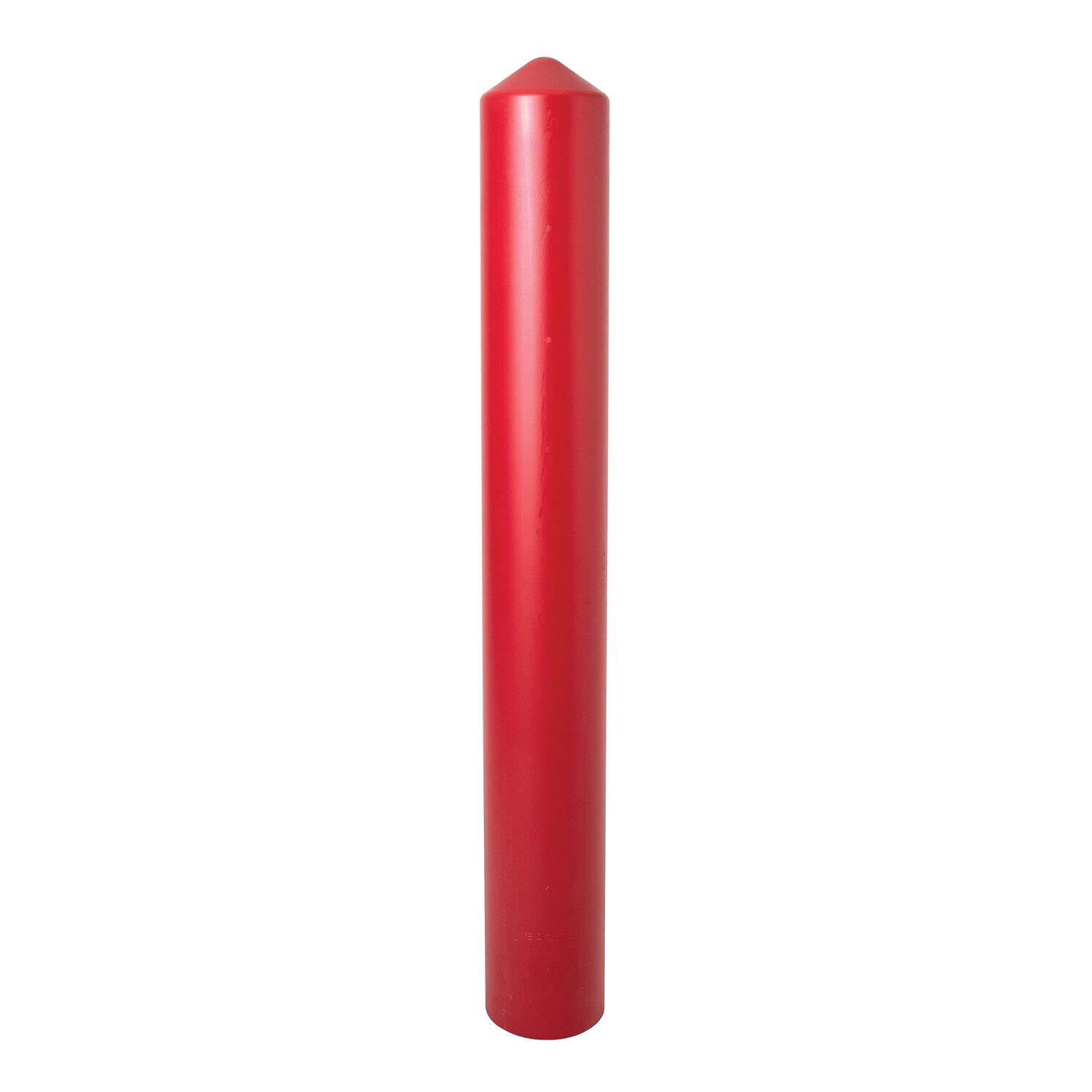 Bollard Covers Eagle for 4 Inch Poles - 56" Tall, Durable Smooth HDPE Plastic - Trimmable Red Bollard Post Sleeve for Parking Lots, Warehouses, and Loading Docks, 1735R