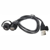 Panel Mount Fusion MS-CBUSBFM1 USB Connector, black