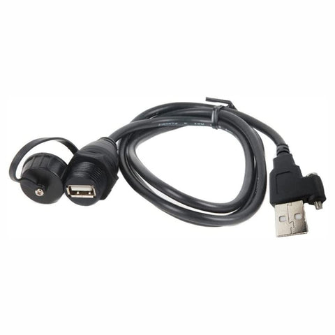 Panel Mount Fusion MS-CBUSBFM1 USB Connector, black