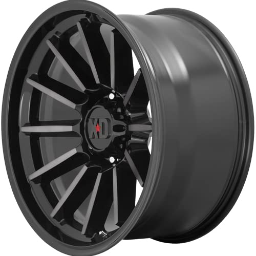 17x9 XD855 LUXE, Bolt Pattern: 6x4.5/, Offset: 18, GLOSS BLACK MACHINED WITH GRAY TINT, set of 1