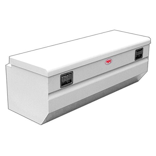 Single Lid RKI M54U-1NM Tool Box Steel Chest with Offset for Fullsize44; White