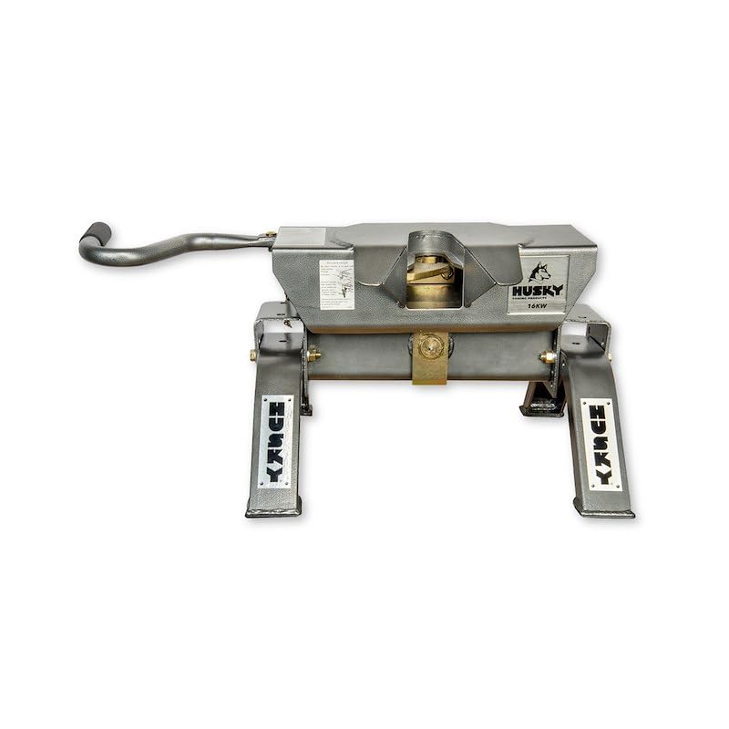 Husky Towing Fifth Wheel Trailer Hitch 33231P Fits Ford F-250 Super Duty 1999-2026 W Series Includes Fifth Wheel Head with Wrap Around Jaw/Head Support and Legs