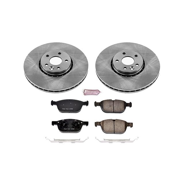 Power Stop Autospecialty KOE5702 Front Replacement Brake Kit-OE Brake Rotors & Ceramic Brake Pads For Volvo XC60 2010-2015 [Model Specific]