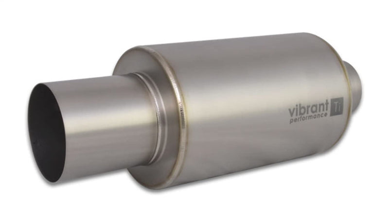 Titanium Muffler Vibrant Performance 17565 - 3.5" w/Straight Cut Natural Tip