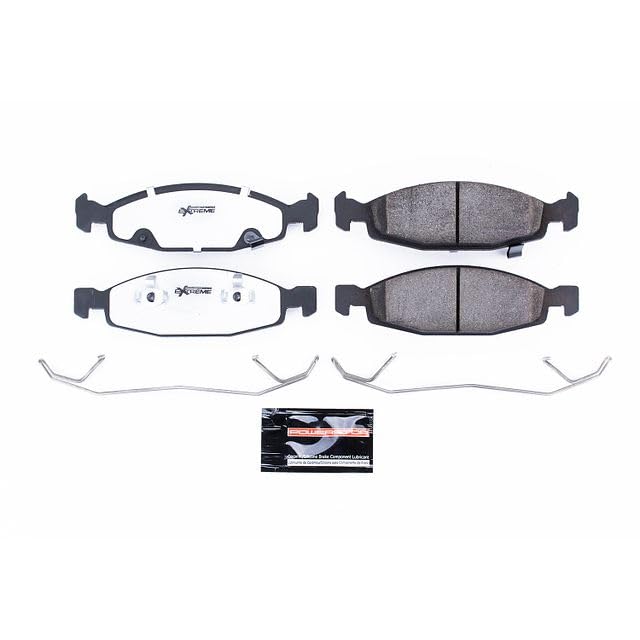 Power Stop Z26-790 Brake Pad Extreme Performance For Jeep Grand Cherokee 1999-2003 [Model Specific] New Formulation