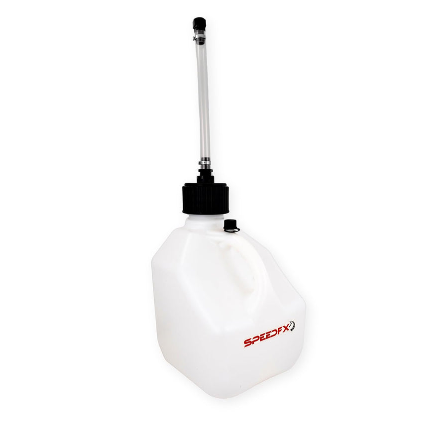 Speedfx 8731 Liquid Storage Container, Square Shape, 3 Gallon Capacity, White, Plastic
