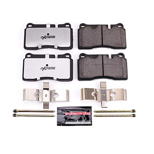Power Stop Z26-1165 Z26 Street Warrior Front Carbon Fiber-Ceramic Brake Pads with Hardware For Volkswagen Touareg 2007-2017 [Model Specific]