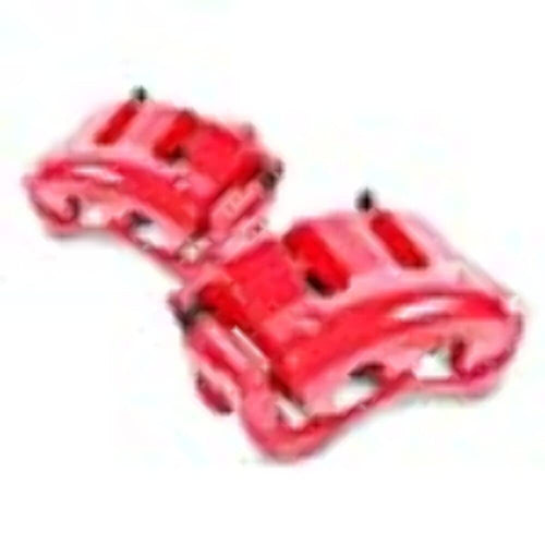 Power Stop S4816 Front Pair of High-Temp Red Powder Coated Calipers
