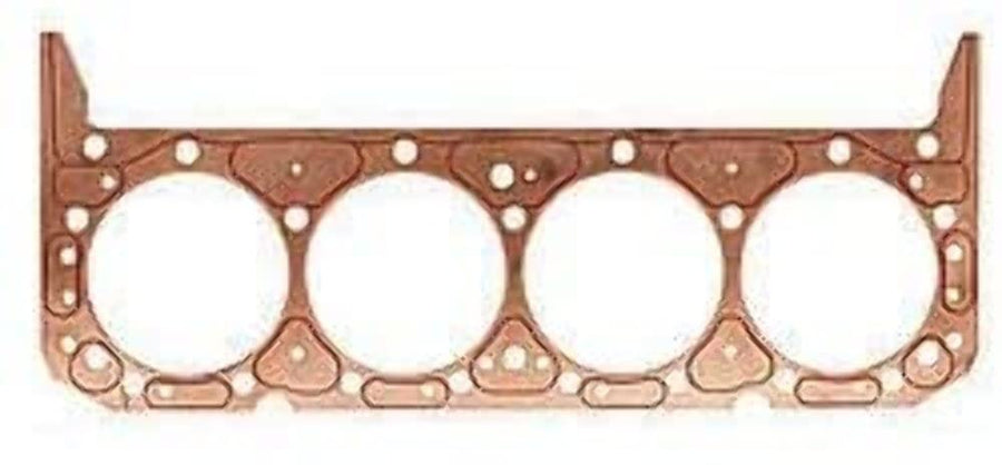 Cylinder Head Gasket, SCE Gaskets, ICS Titan, 4.060 in Bore, 0.060 in Compression Thickness, Copper, Passenger Side, Small Block Ford, Each