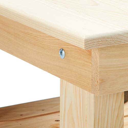 Primo Compact 602 Cypress Wood Table for Primo Oval XL Grill, 4 Wheels