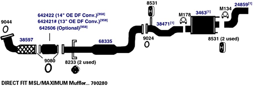 Exhaust Pipe AP Exhaust Products 38471