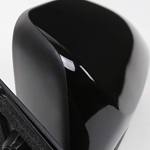 3-Pin Spec-D Tuning Glossy Black ABS Power Left Driver Side Mirror Compatible with Toyota Camry 2012-2014