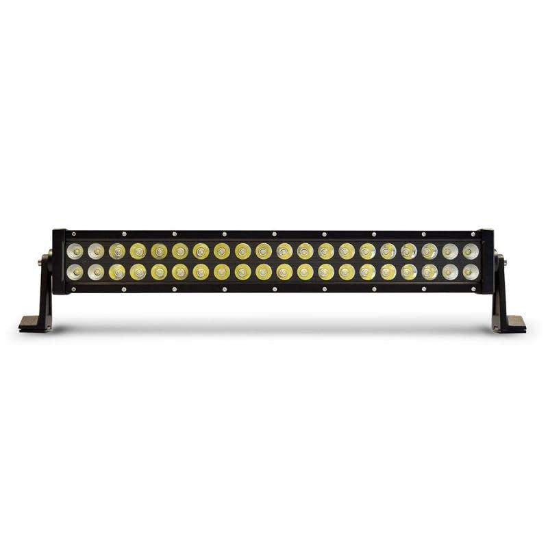 LED Light Bar DV8 Offroad | 20" Dual Row | 10,100 Lumen from Cree LED's | Aluminum Housing w/Heat Fins | IP68 Rated Polycarbonate Lens | Flood/Spot Pattern | BRS Pro Series Dual Row BR20E120W3W