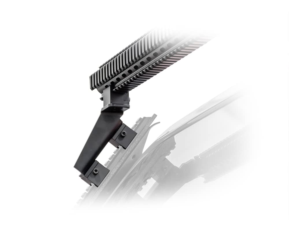 D-JP-190053-RF | DV8 Offroad PIC Rail System Accessory | Roof Bar for DV8 Offroad D-JP-190052-PIL | Aluminum Construction | Optional Accessories | Black Finish
