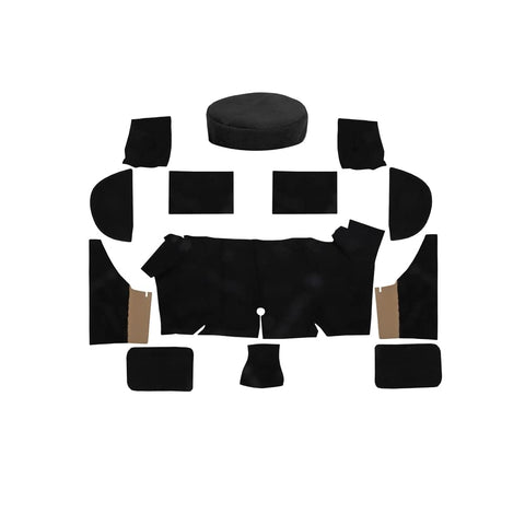 67-68 Fastback Trunk Carpet Bk Scott Drake (TMK-FB-67-BK)