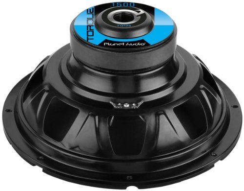 Torque Series Planet Audio TQ12S 12 Inch Car Subwoofer - 1500 Watts Max, Single 4 Ohm Voice Coil, Sold Individually, Hook Up to Amp