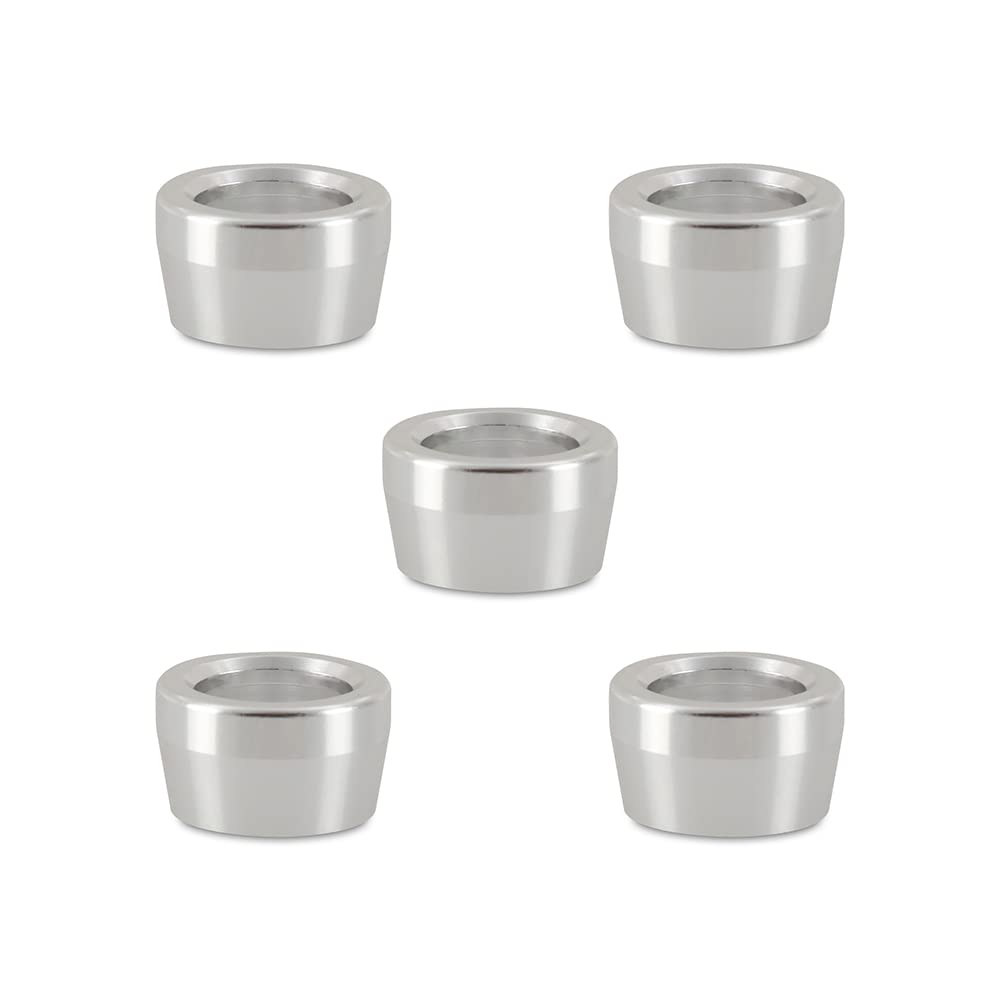 Mishimoto PTFE Braided Line Replacement Ferrule MMFT-RPF-06 -6AN, 5 Pack