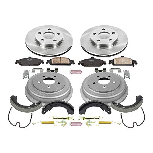 Power Stop Autospecialty KOE15162DK Front and Rear Replacement Brake Kit-OE Brake Drums & Ceramic Brake Pads