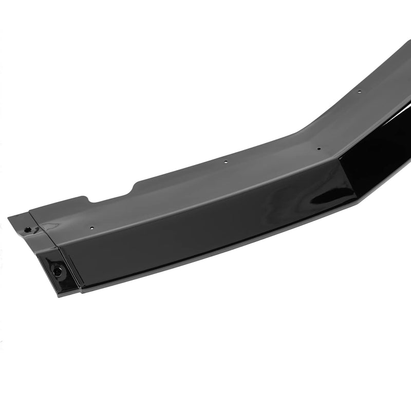 Glossy Black Spec-D Tuning Front Bumper Lip Spoiler Splitter Kit 3PC Compatible with 2011-2014 Dodge Charger