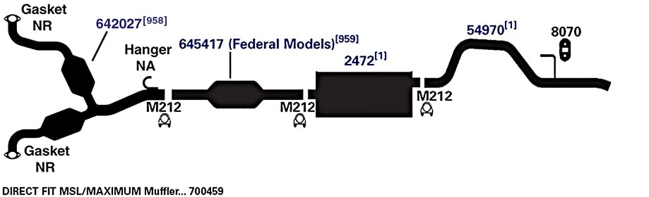 Exhaust Tail Pipe AP Exhaust Products 54970