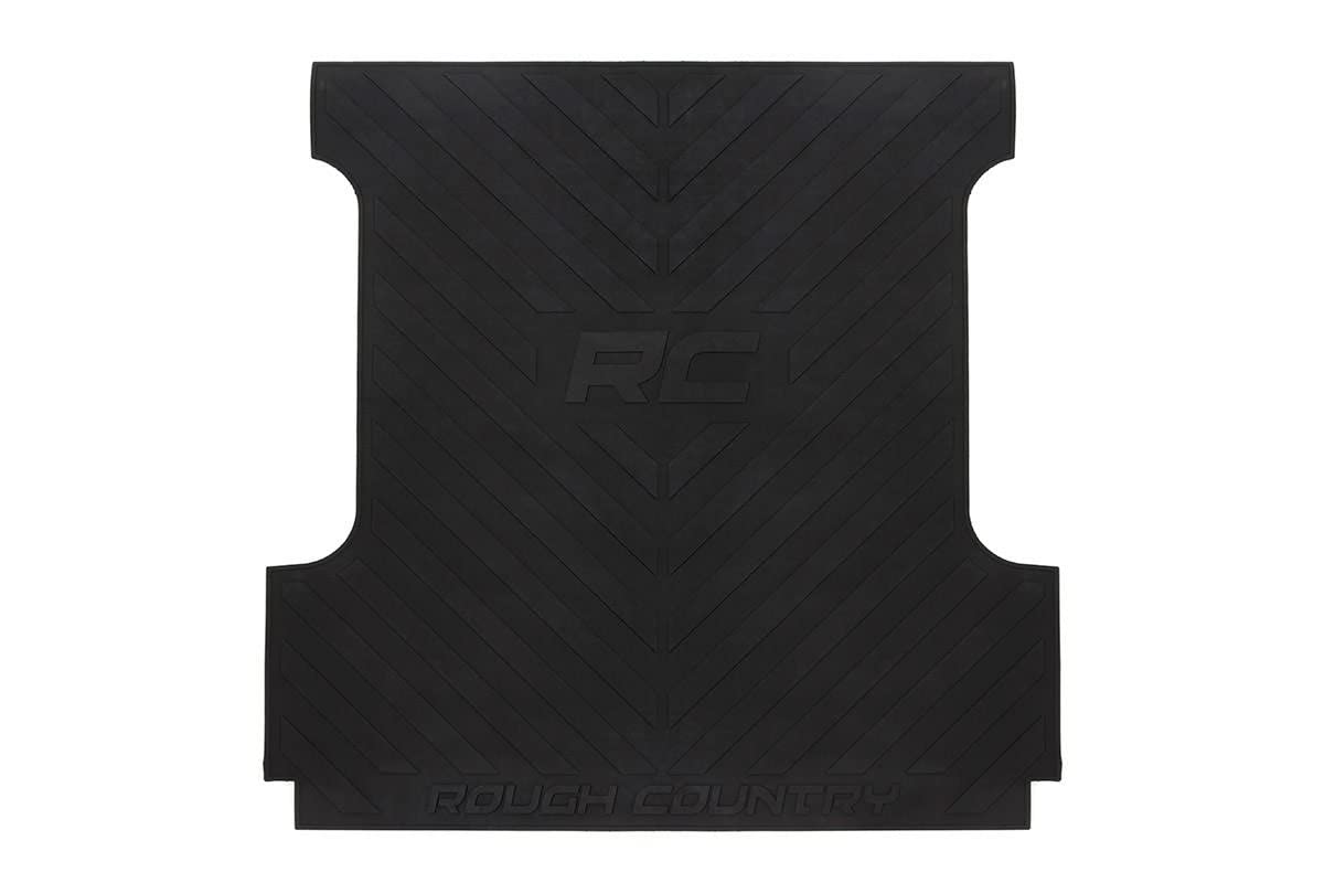 Rubber Bed Mat Rough Country for 2007-2018 Ram Truck | 5'5" Bed - RCM678,Black