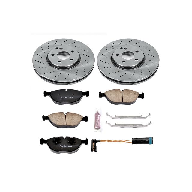 POWERSTOP Autospecialty KOE5120 Front Replacement Brake Kit-OE Brake Rotors & Ceramic Brake Pads For Mercedes-Benz S430 2003-2006, Mercedes-Benz S500 2003-2006 [Model Specific]