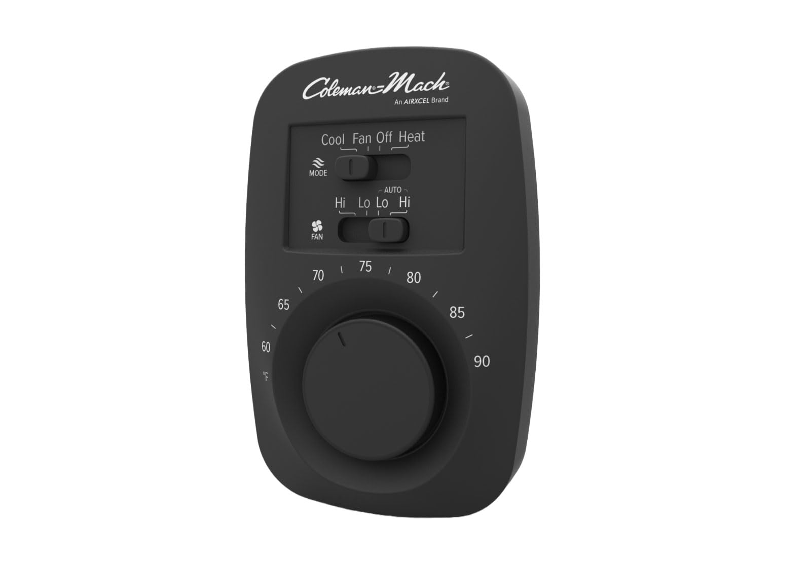 Heat/Cool Coleman 9420-351 Wall Thermostat - Analog Black