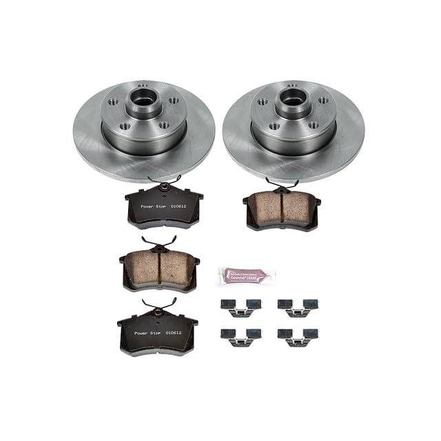 POWERSTOP Autospecialty KOE512 Rear Replacement Brake Kit-OE Brake Rotors & Ceramic Brake Pads