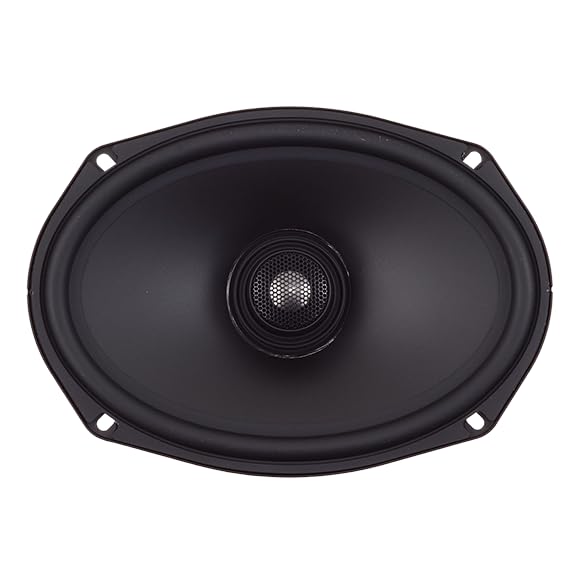 E-69CX Sundown Audio 6"x9" Coaxial Car Speakers - 2-Way Full Range System with Titanium Tweeters - 100W RMS, 4-Ohm - Direct OEM Upgrade, 3.5" Mount, Grilles for Hard-Hitting Clear Audio