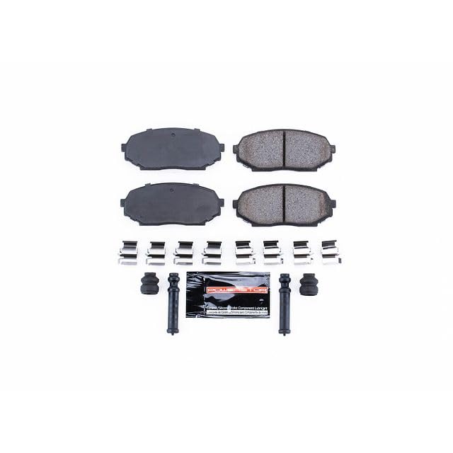 Power Stop Z23-457 Z23 Evolution Sport Carbon Fiber Infused Ceramic Brake Pads with Hardware For Geo Storm, Isuzu Impulse, Isuzu Stylus, Mazda Miata [Model Specific]