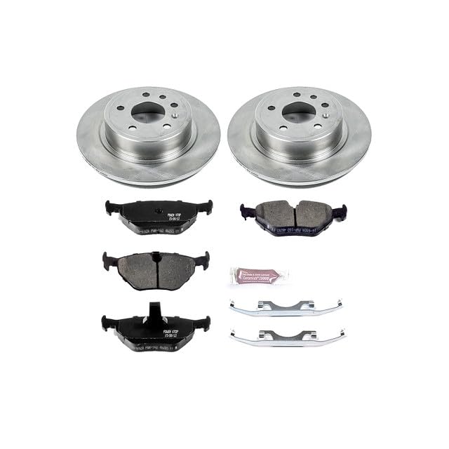 Power Stop KOE3080 Rear Replacement Brake Kit-OE Brake Rotors & Ceramic Brake Pads For Saab 9-5 1999 [Vehicle Specific]