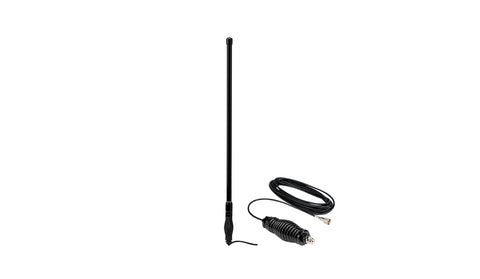 MXAT05VP-3dB Midland Heavy-Duty Bull Bar Antenna Spring Base Micromobile - 28.5” with 462-468 MHz Frequency - Long Range GMRS Communication - Overlanding Off-Roading - Easy to Install