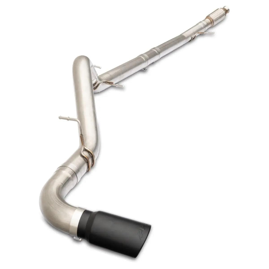 304 Stainless Steel Cat-Back Performance Exhaust Kit 2020-2022 GM 3.0L Duramax - Single Exit Raw Tubes Polished Tips