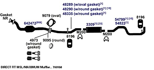 Exhaust Muffler AP Exhaust Products 700108