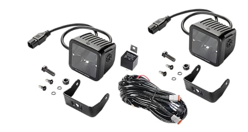 HELLA LED-Spotlight 1FA 358 176-821 - Black Magic Cube Kit 3.2" - 12/24V - mounting - Long-Range Illumination - Cable: 500mm - Plug: Deutsch Plug - Kit - Quantity: 2