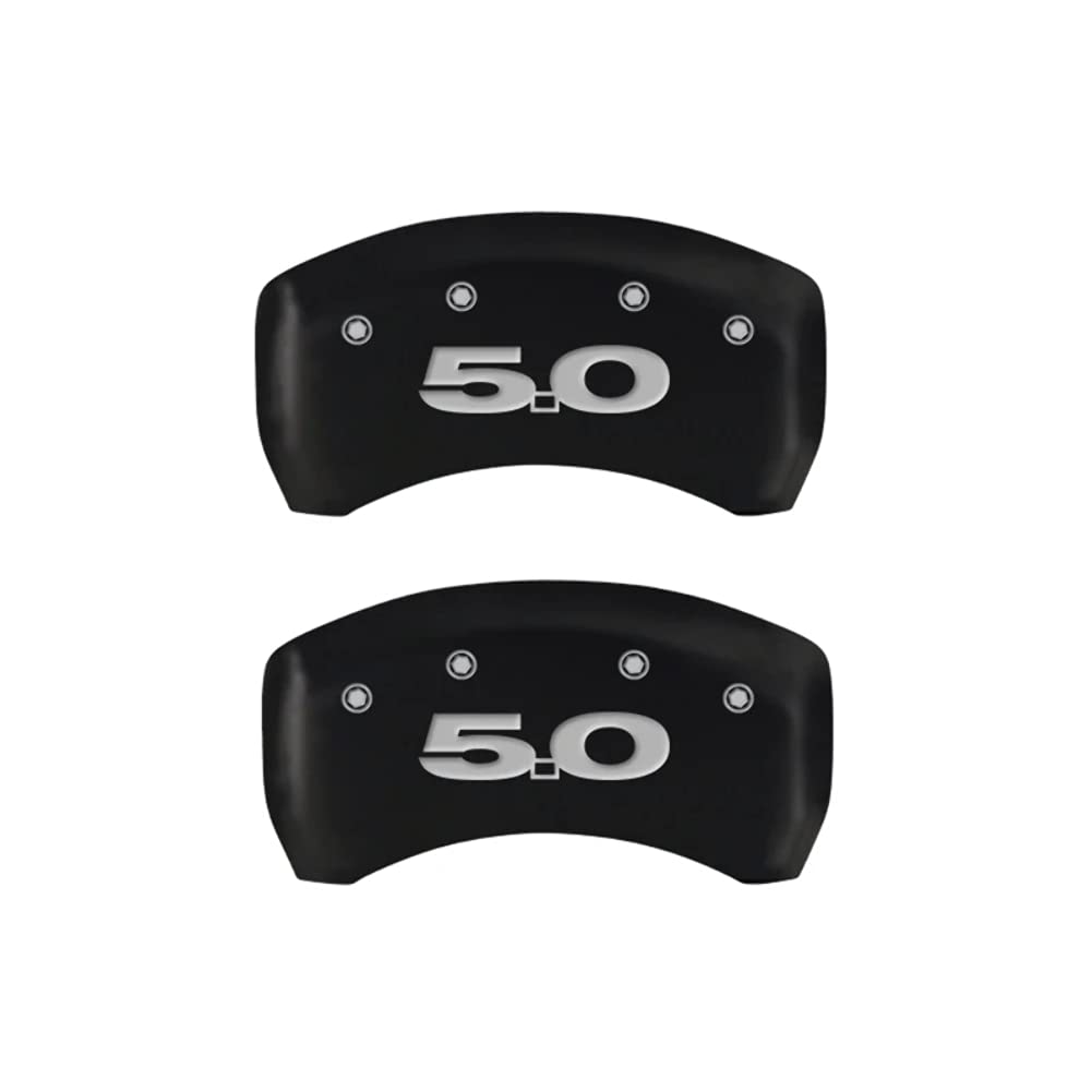 Brake Caliper Covers MGP - 2010-2014 Ford Mustang - Front and Rear Set - Red