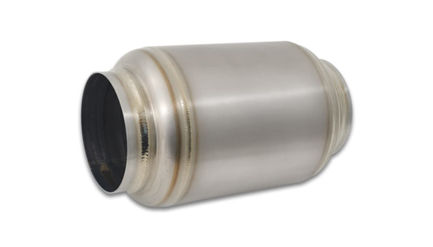 Titanium Vibrant Muffler w/Natural Tip 3in. Inlet / 3in. Outlet / 4.25in Dia
